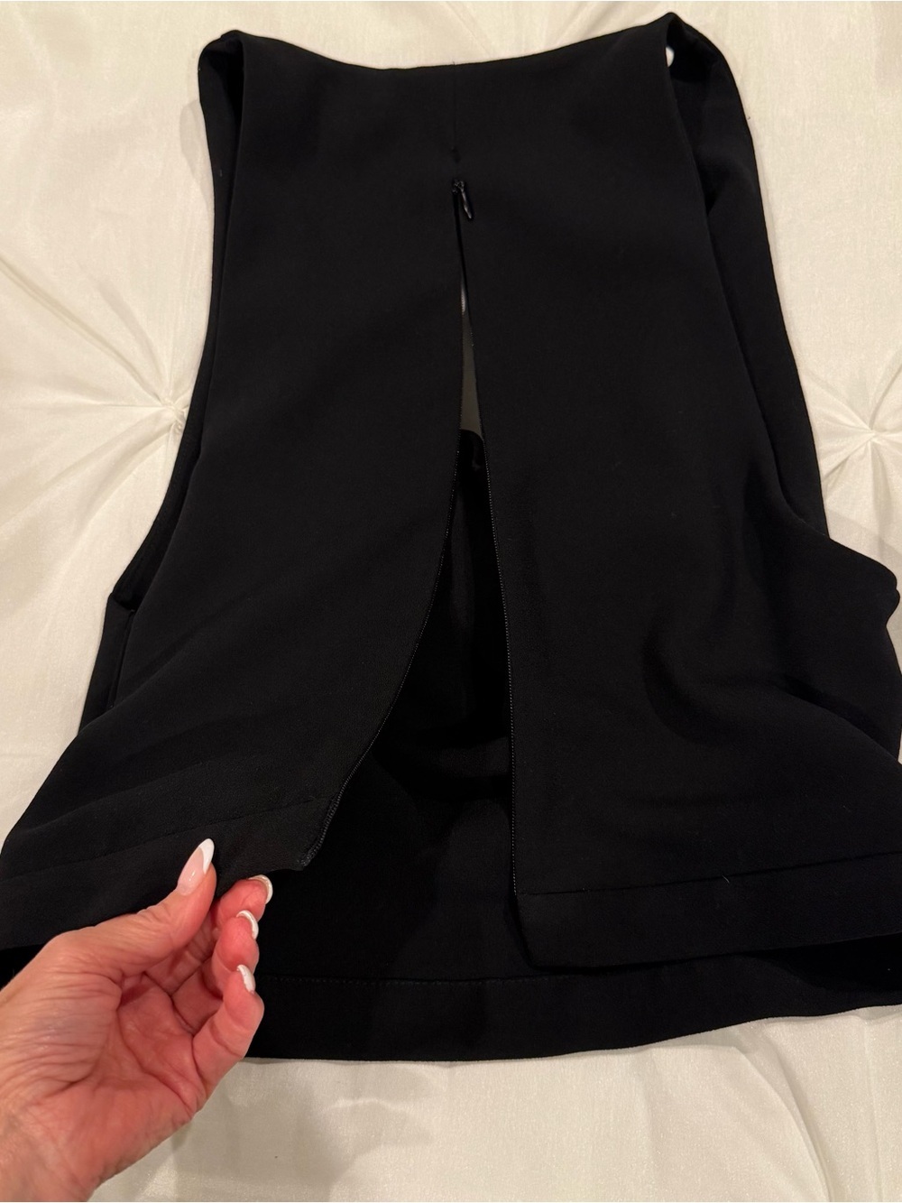 NWOT ZARA Black Draped Top Size XS - Picture 3 of 4